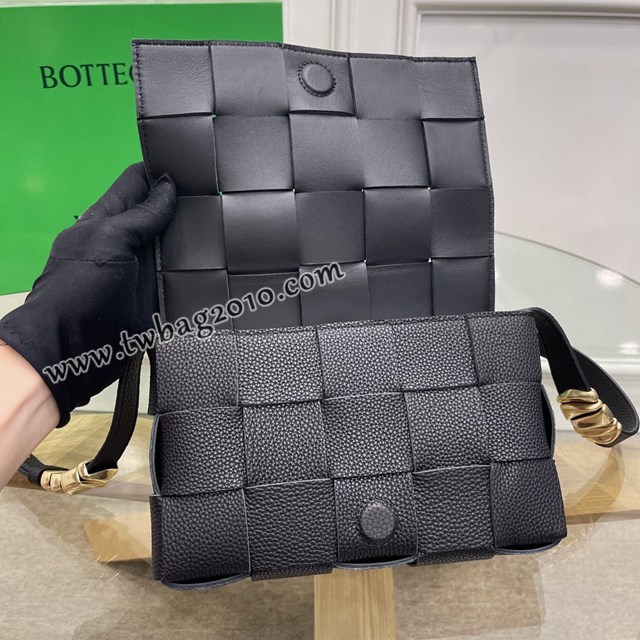 Bottega veneta高端女包 KF0017荔枝紋 寶緹嘉荔枝紋牛皮CASSETTE包包 BV經典款單肩斜挎包  gxz1268